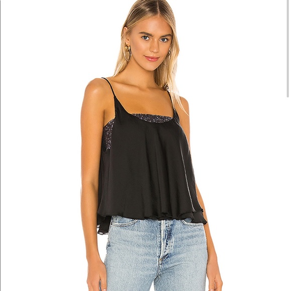 Free People Tops - NWT Free People Turn It On Cami in Black